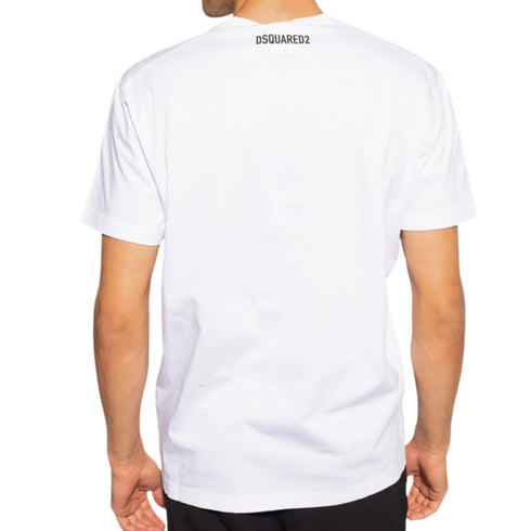 Dsquared2 Cool Print Logo White T-Shirt S