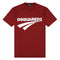 Dsquared2 Cigarette Fit Brand Logo Burgundy T-Shirt M