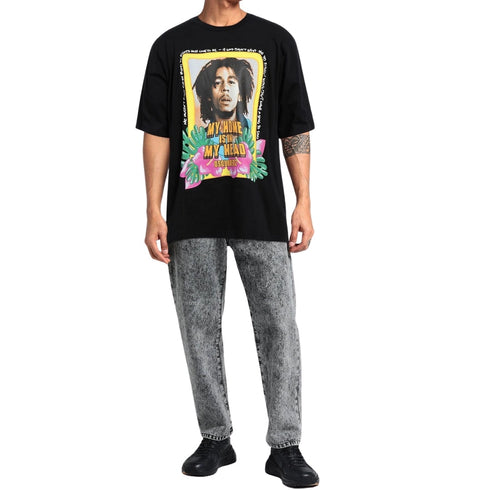 Dsquared2 Skater Fit Home Is In My Head Logo Black T-Shirt S