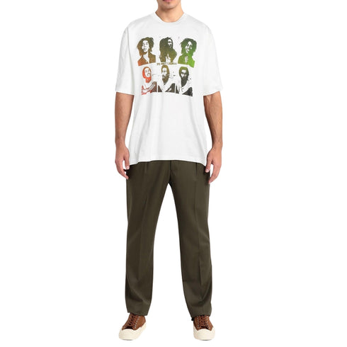 Dsquared2 X Bob Marley Skater Fit White T-Shirt S