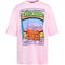 Dsquared2 Double Pipeline Masters Design Skater Fit Coral Pink T-Shirt M