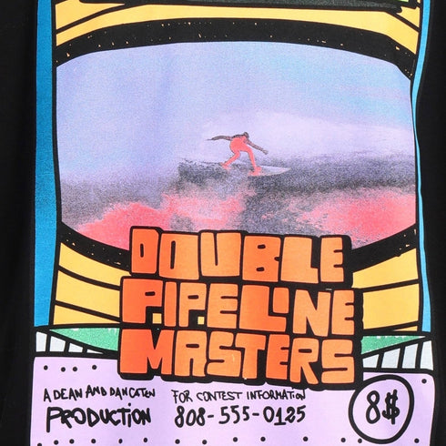 Dsquared2 Double Pipeline Masters Design Skater Fit Black T-Shirt L