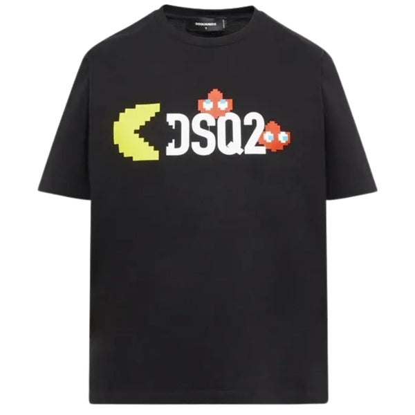 DSQUARED2 Pac Man DSQ2 Logo Black T-Shirt S