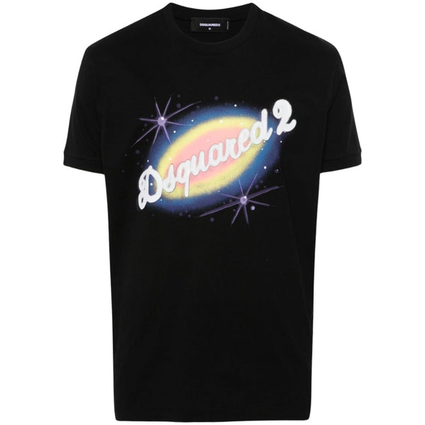 Dsquared2 Galaxy Design Black T-Shirt S