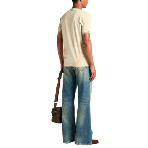 Dsquared2 Contrast Graphic T-Shirt Champagne S
