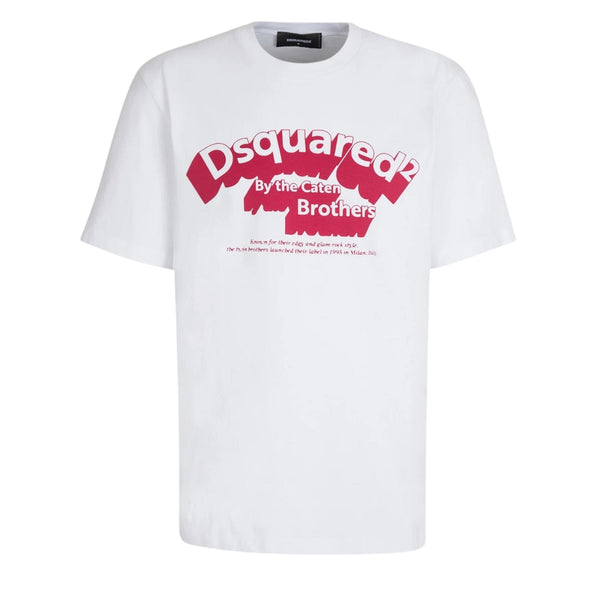 Dsquared2 Flocked Logo T-Shirt White M
