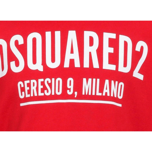 Dsquared2 Ceresio Logo Crewneck Red Sweatshirt S71GU0448 316
