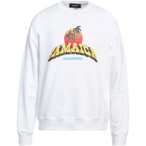 Dsquared2 Jamaica Design White Sweatshirt S