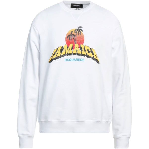 Dsquared2 Jamaica Design White Sweatshirt S