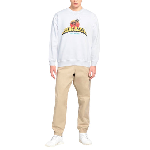 Dsquared2 Jamaica Design White Sweatshirt S