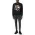 DSQUARED2 American Eagle Motif Black Crew Neck Jumper M