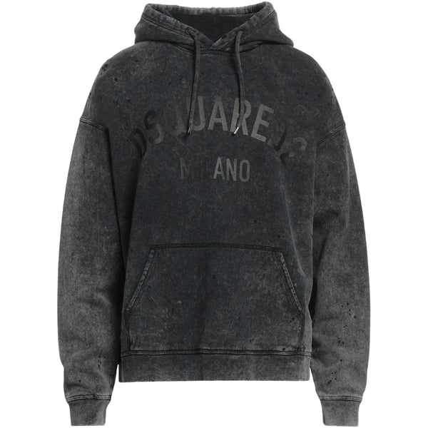 DSQUARED2 Milano Destroyed Faded Look Grey Hoodie S