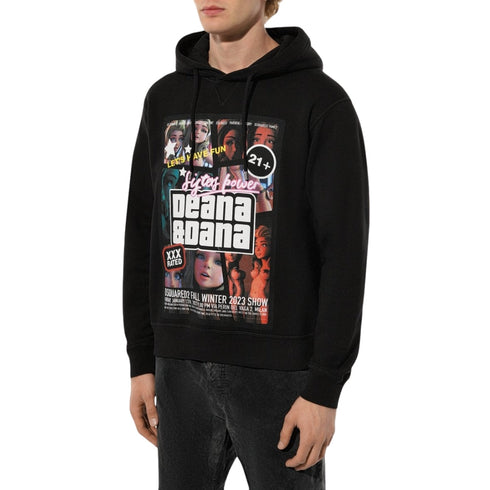 Dsquared2 Sisters Power Deana And Dana Black Hoodie XS