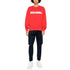 Dsquared2 Cool Fit Sketch Logo Red Crew Neck Jumper M