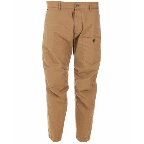 DSQUARED2 S71KB0491 S41794 SKIPPER FIT 157 TOBACCO CHINO PANTS Mens 48