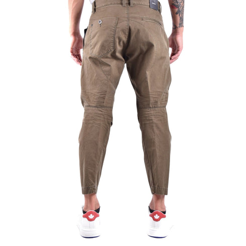 DSQUARED2 S71KB0491 S41794 SKIPPER FIT 728 MILITARY GREEN CHINO PANTS Mens 48