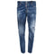 Dsquared2 Skater Jean Brown Badge Dark Blue Denim Pants W32