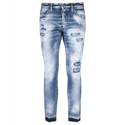 Dsquared2 Cool Guy Cropped Blue Denim Pants W30