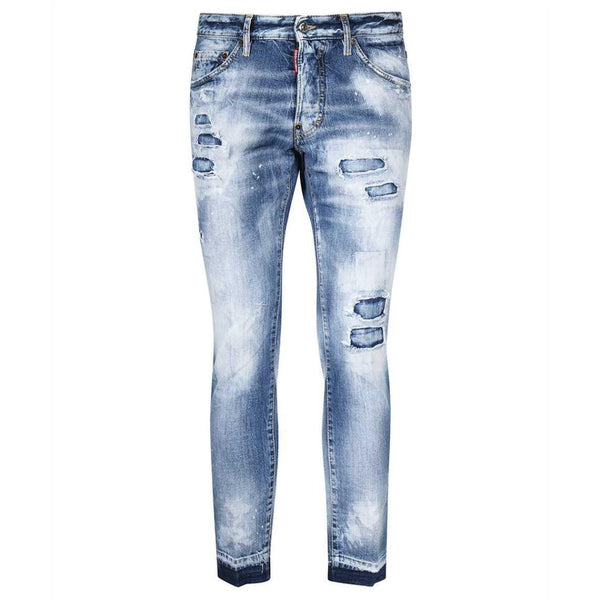 Dsquared2 Cool Guy Cropped Blue Denim Pants W30