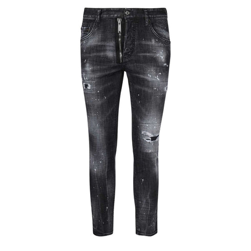 Dsquared2 Skater Jean Black Faded Denim Pants W38
