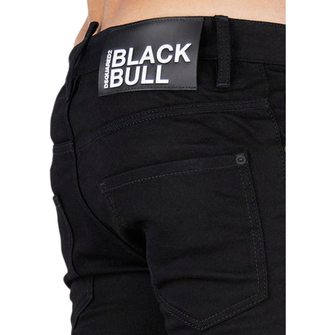 Dsquared2 Black Bull Badge Black Denim Pants W28