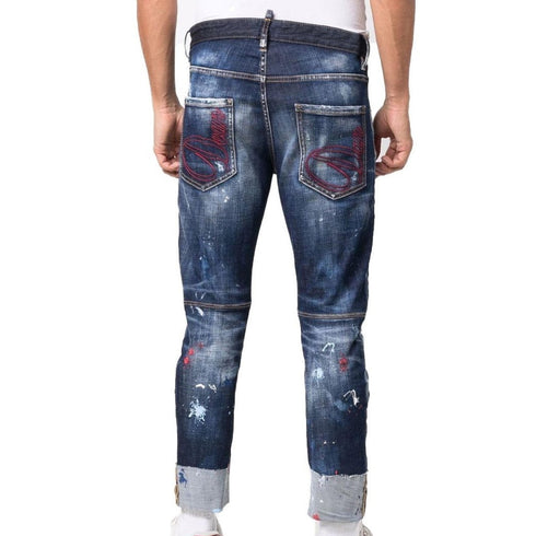 Dsquared2 Sailor Jean Navy Blue Denim Pants W28