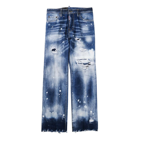 Dsquared2 Roadie Jean Blue Distressed Denim Pants W28