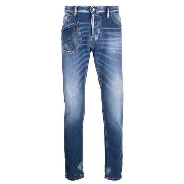 Dsquared2 Relax Long Crotch Jean Blue Denim Pants 48