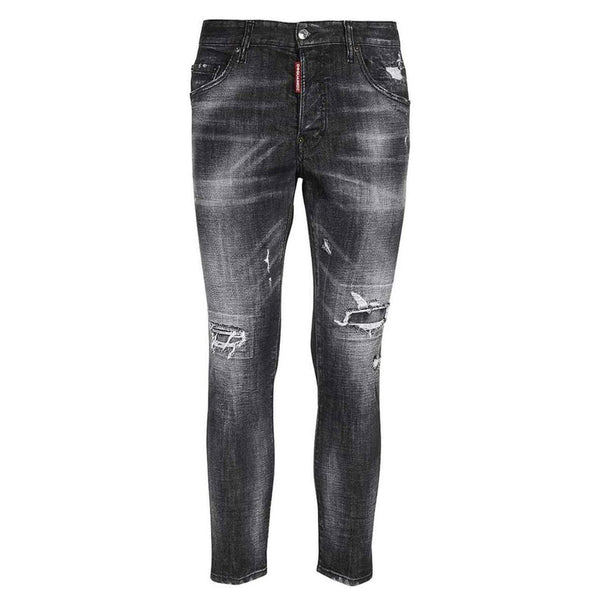 Dsquared2 Skater Jean Reinforced Ripped Black Jeans W34 / 32L