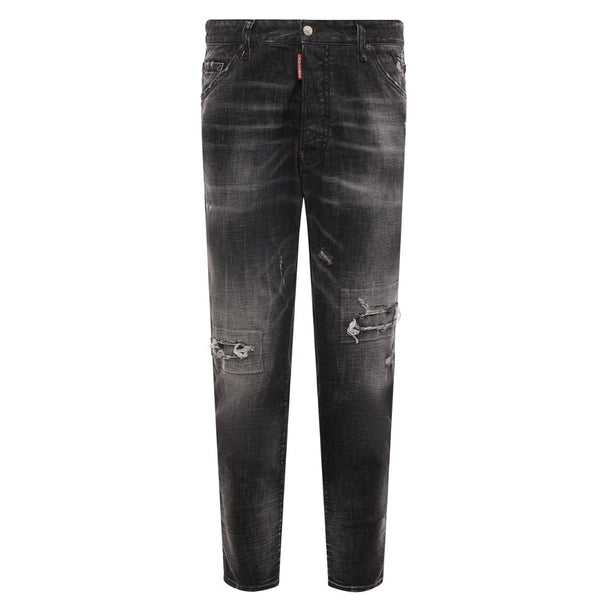 Dsquared2 Relax Long Crotch Reinforced Ripped Black Jeans W32 / 32L