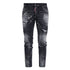 Dsquared2 Super Twinky Jean Black Ripped Denim Pants W38