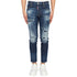 Dsquared2 Skater Jean Destroyed Reinforced Denim Blue Jeans W28