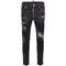DSQUARED2 Skater Jean Destroyed Reinforced Denim Black Jeans W30