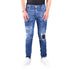 DSQUARED2 Skater Jean Destroyed Reinforced Paint Splash Effect Blue Jeans W30