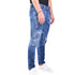 DSQUARED2 Skater Jean Destroyed Reinforced Paint Splash Effect Blue Jeans W30