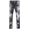 DSQUARED2 Skater Jean Paint Effect Black Denim Jeans W32