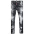 DSQUARED2 Skater Jean Paint Effect Black Denim Jeans W32