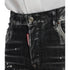 DSQUARED2 Skater Jean Paint Effect Black Denim Jeans W32