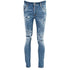 Dsquared2 Super Twinky Jean Paint Splash Reinforced Ripped Blue Jeans S71Lb1361 S30789 470