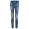 DSQUARED2 Skater Jean Destroyed Paint Effect Blue Jeans W34