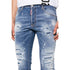 DSQUARED2 Skater Jean Destroyed Paint Effect Blue Jeans W34