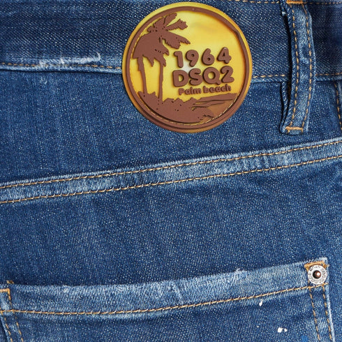 Dsquared2 Cool Guy Jean Blue Reinforced Ripped Wash Jeans W34 / 32L