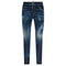 DSQUARED2 Skater Jean Destroyed Reinforced Patch Blue Jeans W34
