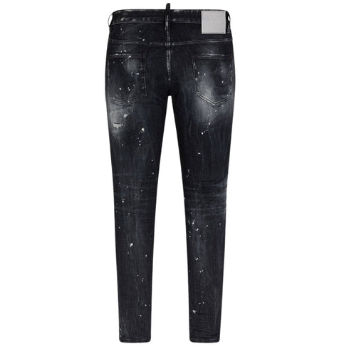 Dsquared2 Skater Jean Paint Splatter Faded Black Wash Jeans S71Lb1373 S30503 900