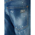 DSQUARED2 Skater Jean Faded Bleached Splash Effect Blue Jeans W34