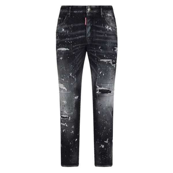 Dsquared2 Skater Jean Paint Splatter Black Wash Jeans S71Lb1396 S30503 900 - Style Centre Wholesale