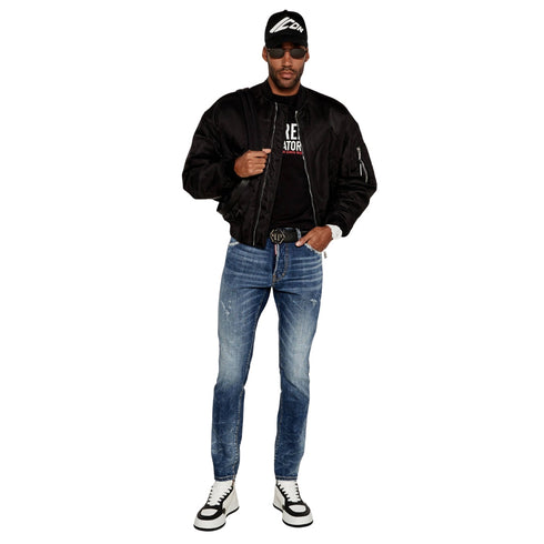 Dsquared2 Medium Reflective Lake Wash Cool Guy Jeans Navy Blue W32