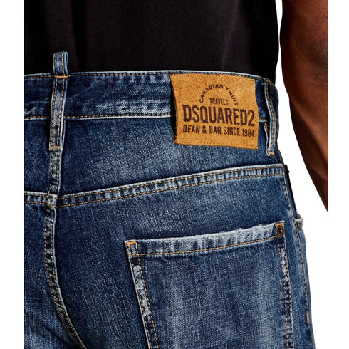 Dsquared2 Medium Reflective Lake Wash Cool Guy Jeans Navy Blue W32