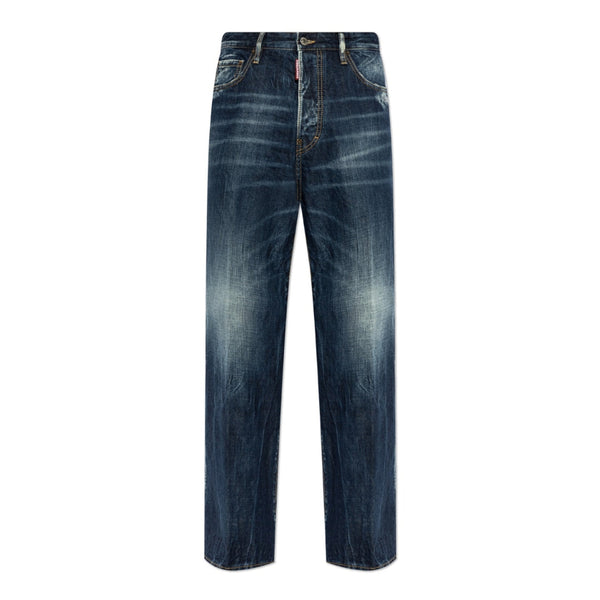 Dsquared2 Be Cool Be Nice Wash Loose Jeans Navy Blue W26