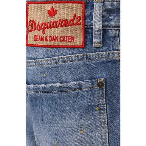 Dsquared2 Clean Baby Blue Wash London Bro Jeans W30